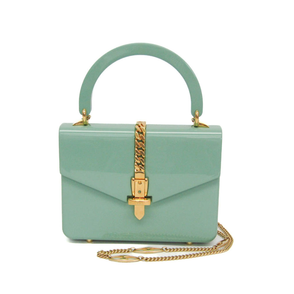 GUCCI Authentic Green Sylvie Shoulder Bag